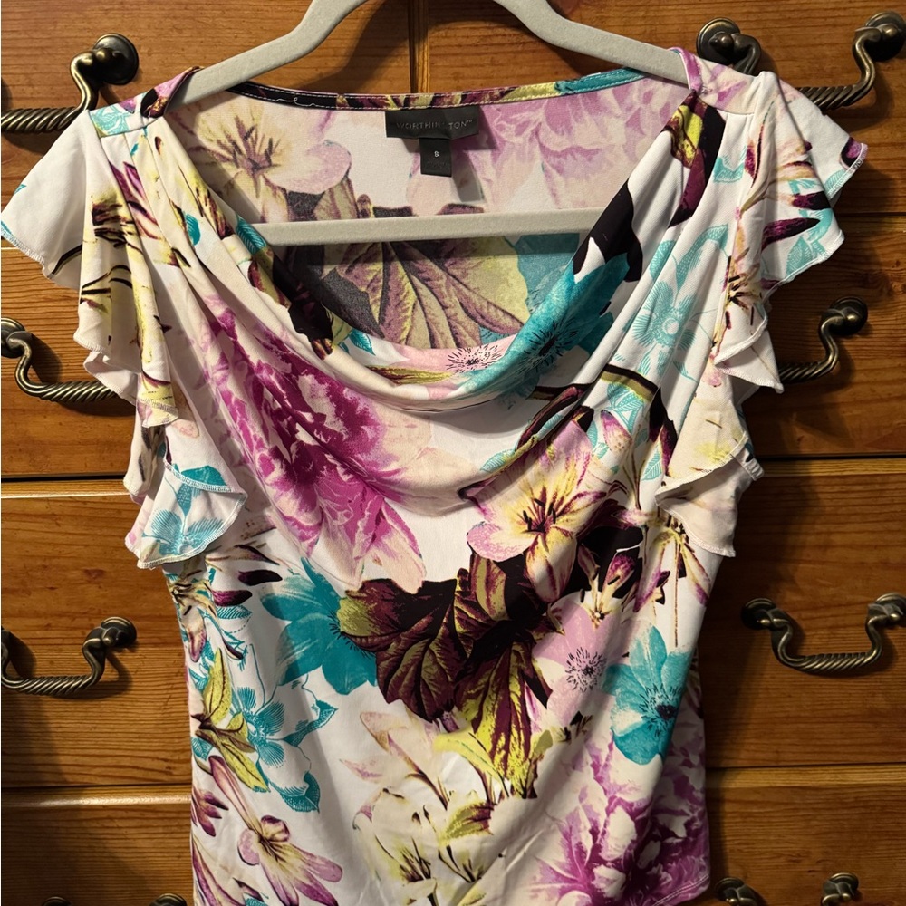 Worthington Small Floral Women's Top